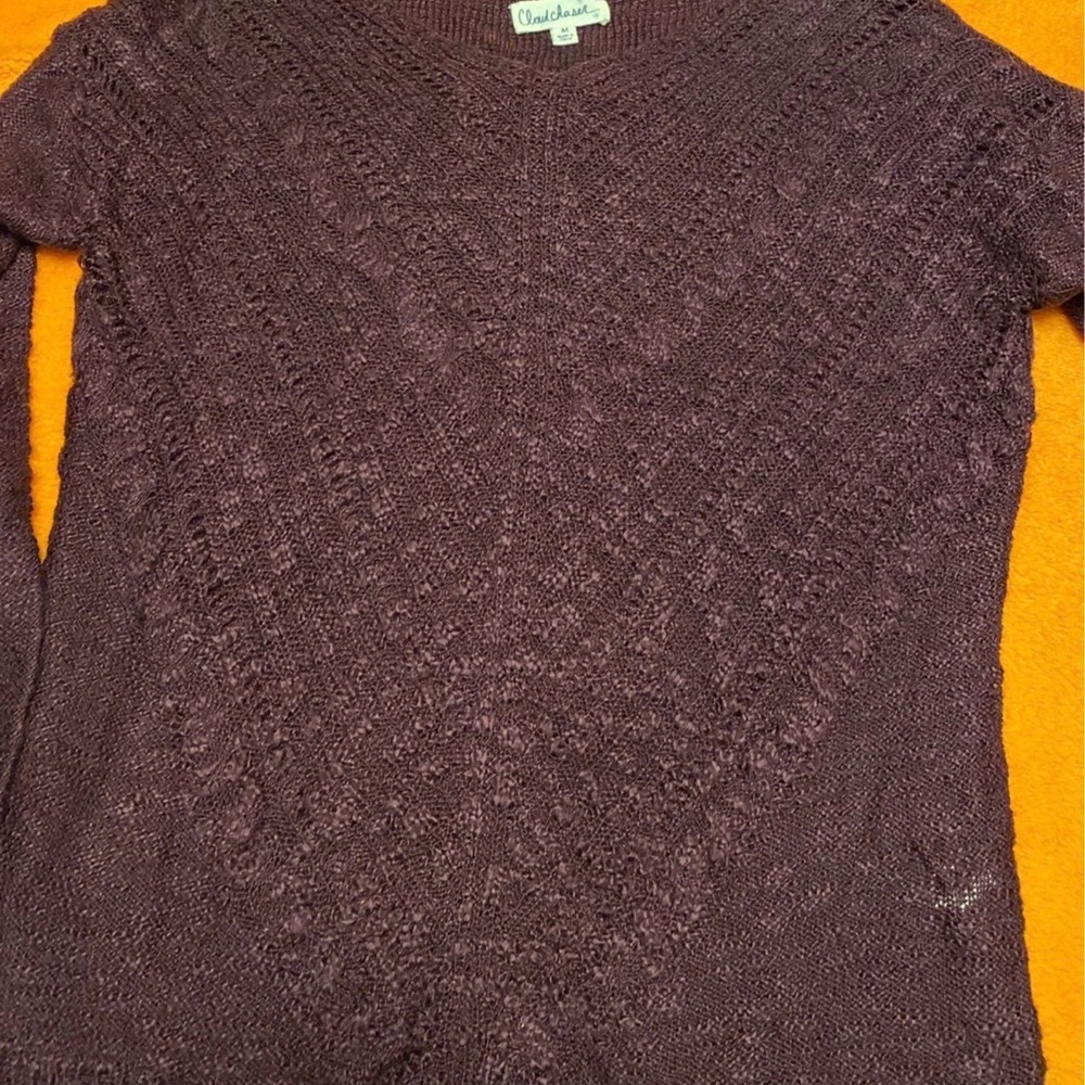 Cloud Chaser V-Neck Sweater - Deep Purple